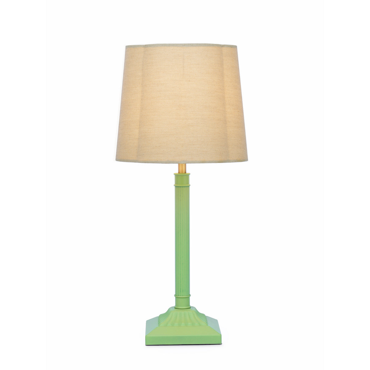 Joules Buscot Table Lamp Matt Green With Shade