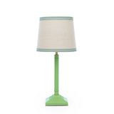 Joules Buscot Table Lamp Matt Green and With Linen Shade