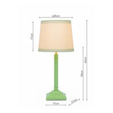 Joules Buscot Table Lamp Matt Green and With Linen Shade