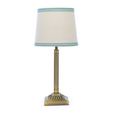 Joules Buscot Table Lamp Matt Antique Brass With Linen Shade