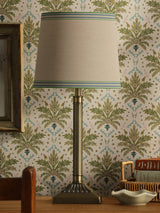 Joules Buscot Table Lamp Matt Antique Brass With Linen Shade