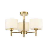 Franklite Barolo 3lt Chandelier in Aged Brass