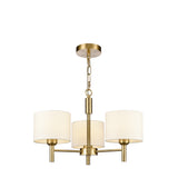 Franklite Barolo 3lt Chandelier in Aged Brass