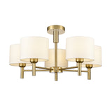 Franklite Barolo 5lt Chandelier in Aged Brass