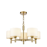 Franklite Barolo 5lt Chandelier in Aged Brass