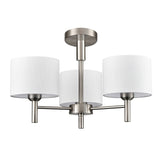 Franklite Barolo 3lt Chandelier in Satin Nickel