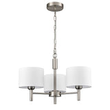 Franklite Barolo 3lt Chandelier in Satin Nickel