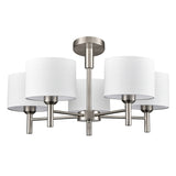 Franklite Barolo 5lt Chandelier in Satin Nickel