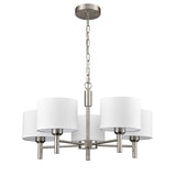 Franklite Barolo 5lt Chandelier in Satin Nickel