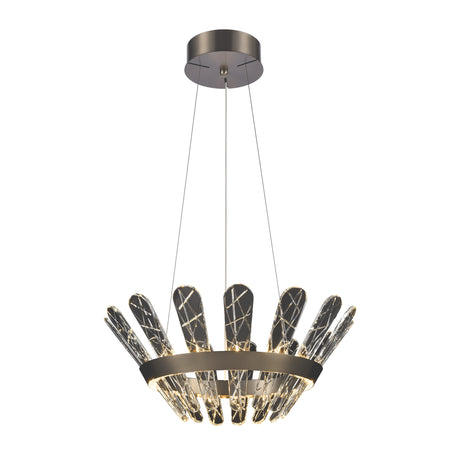 Franklite Beatrice 55cm Bronze LED Pendant Chandelier