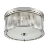 Franklite Bonham Satin Nickel Flush Ceiling Light