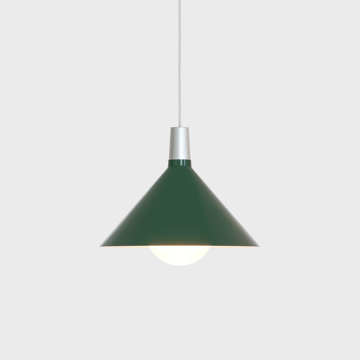 Tala Bower Pendant Light Medium Green with Sphere IV Bulb