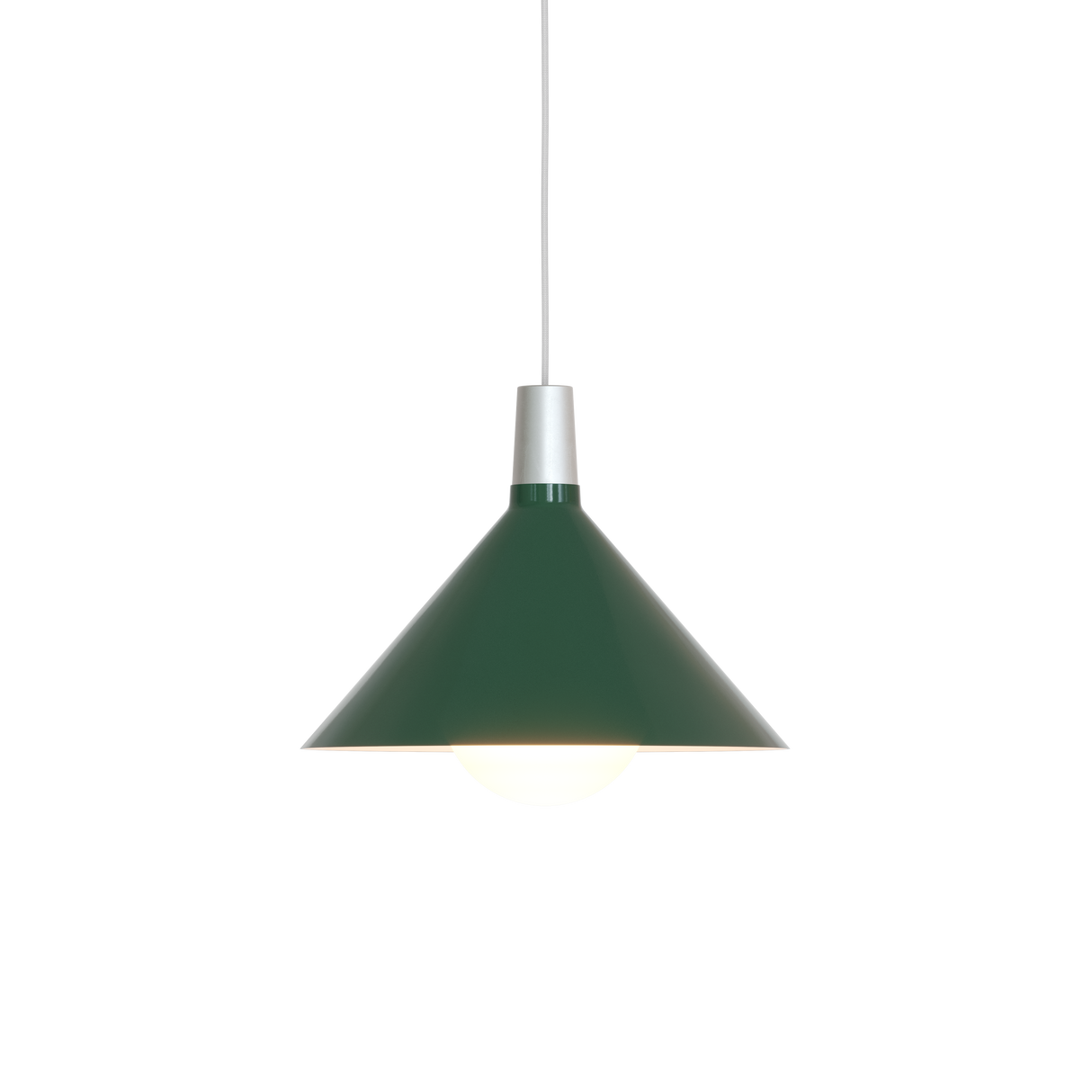 Tala Bower Pendant Light Medium Green with Sphere IV Bulb