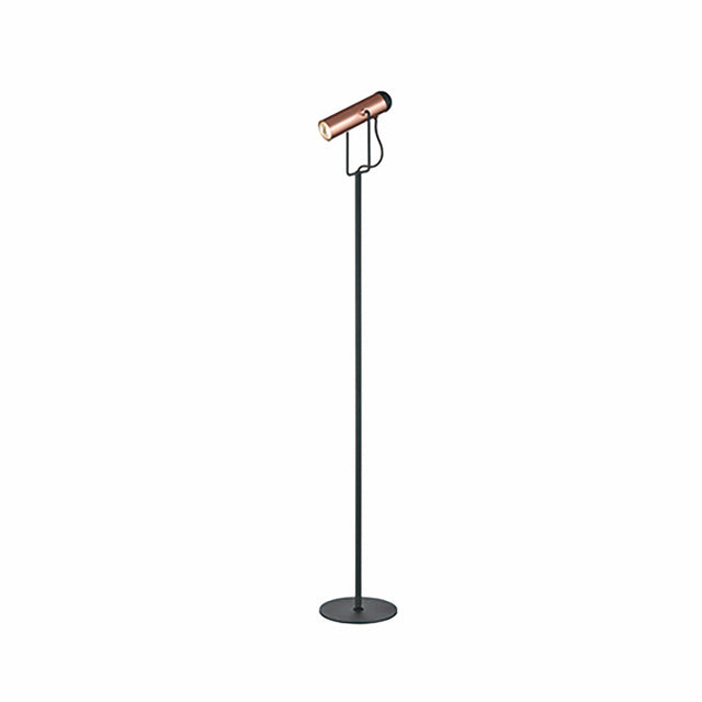 Brick Lane Ranwell LED Reading Floor Lamp Black and Copper –  from Amos Lighting + Home