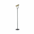 Brick Lane Ranwell Reading Floor Lamp Black and Gold –  from Amos Lighting + Home