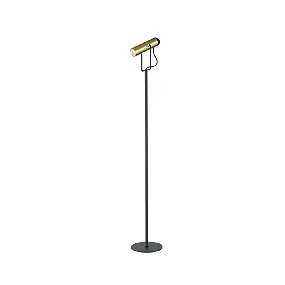 Brick Lane Ranwell Reading Floor Lamp Black and Gold –  from Amos Lighting + Home