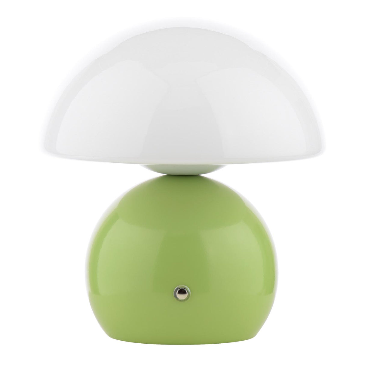 Dar Caesar Rechargeable Table Lamp Green and Opal Glass LED