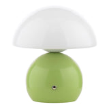 Dar Caesar Rechargeable Table Lamp Green and Opal Glass LED