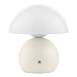 Dar Caesar Rechargeable Table Lamp White and Opal Glass LED