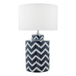 Dar Caelan Table Lamp Base Blue & White –  from Amos Lighting + Home