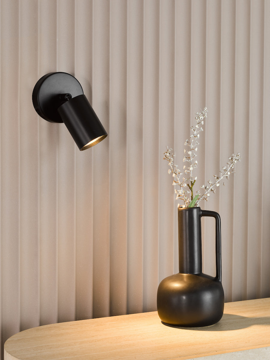 Dar Cawley Single Spotlight Matt Black