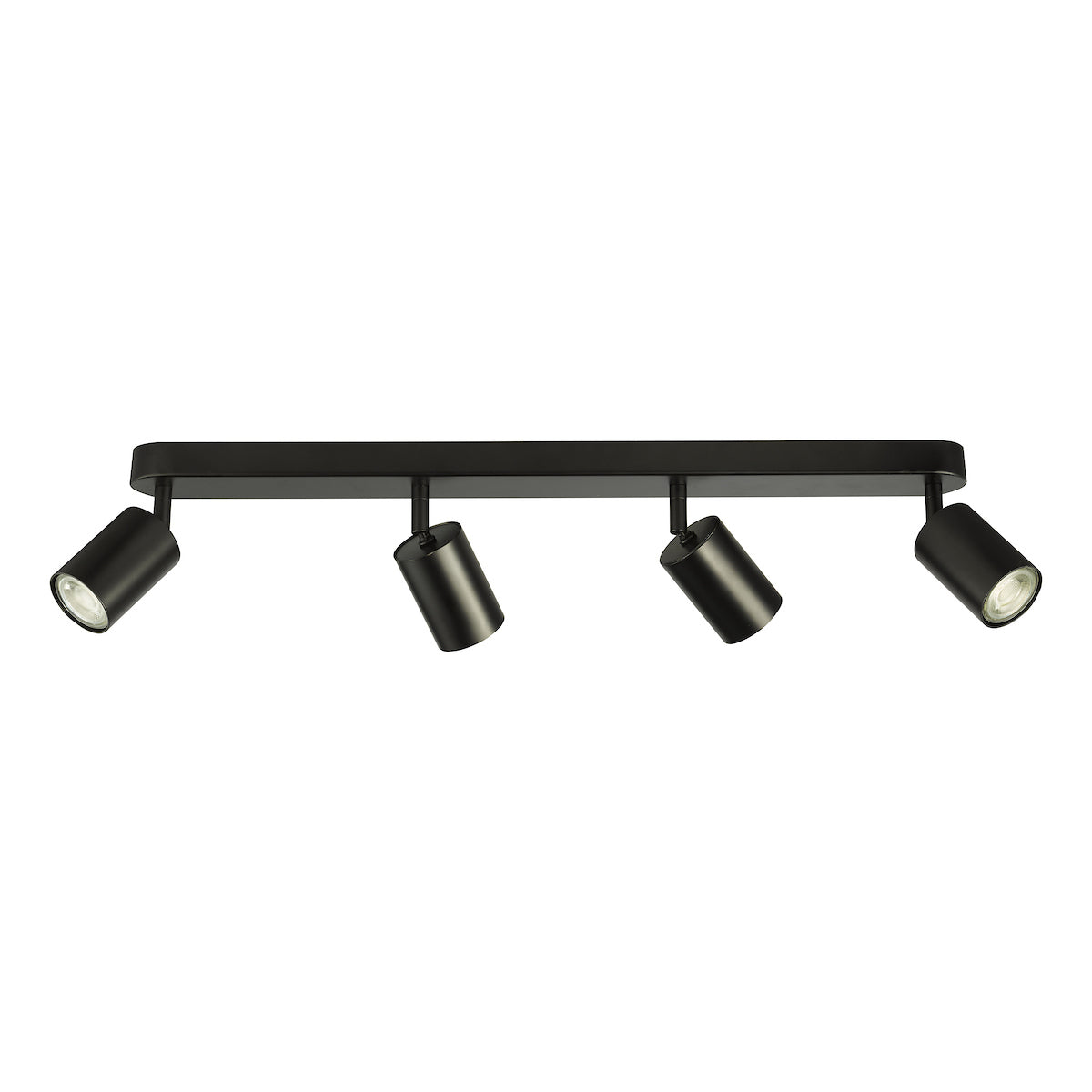 Dar Cawley 4 Light Plate Spotlight Matt Black