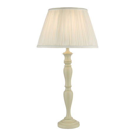 Dar Caycee Table Lamp Cream with Shade –  from Amos Lighting + Home