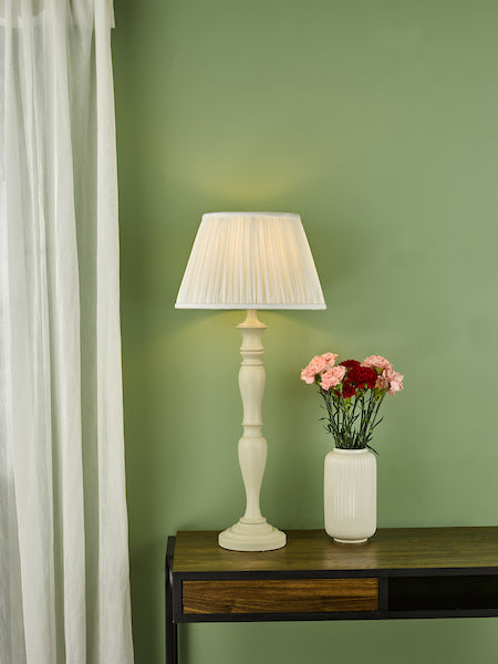 Dar Caycee Table Lamp Cream with Shade –  from Amos Lighting + Home