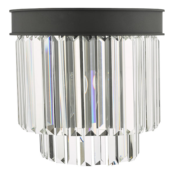 Dar Celeus Wall Light Anthracite & Crystal –  from Amos Lighting + Home