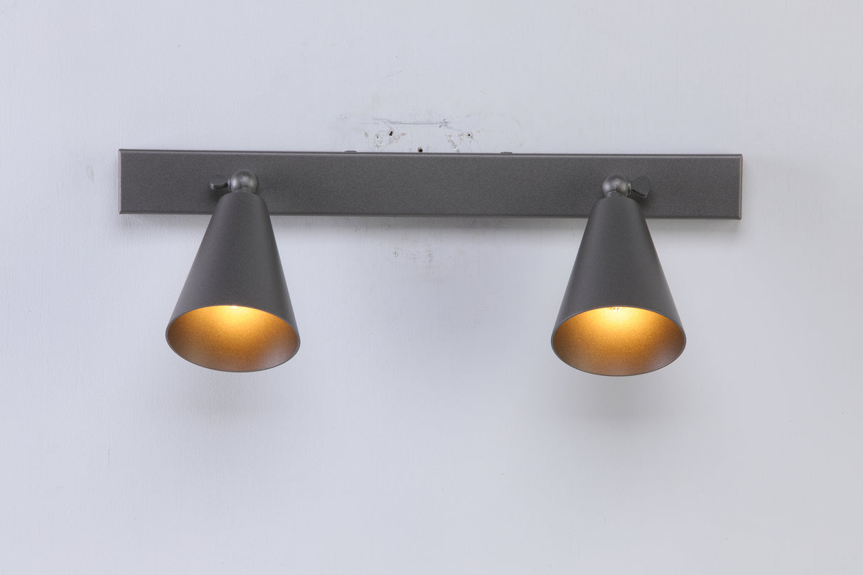 David Hunt Charing 2 Light Wall Light Aged Silver