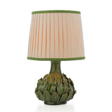 Joules Chatsworth Table Lamp Green Ceramic With Linen Shade
