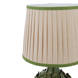 Joules Chatsworth Table Lamp Green Ceramic With Linen Shade