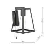 Dar Claudia Wall Light Matt Black –  from Amos Lighting + Home