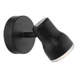 Dar Clint Bathroom Wall Spotlight Matt Black IP44
