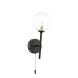 Dar Cohen Wall Light Matt Black and Glass