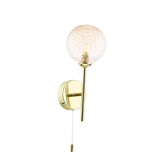 Dar Cohen Wall Light Polished Gold and Amber Glass
