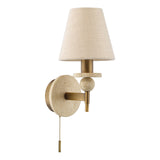 Dar Colenza Wall Light Antique Bronze and Travertine Bracket Only