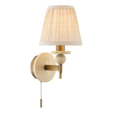 Dar Colenza Wall Light Antique Bronze and Travertine Bracket Only
