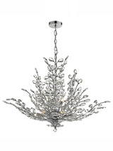 Dar Cordelia Crystal Chandelier Polished Chrome –  from Amos Lighting + Home