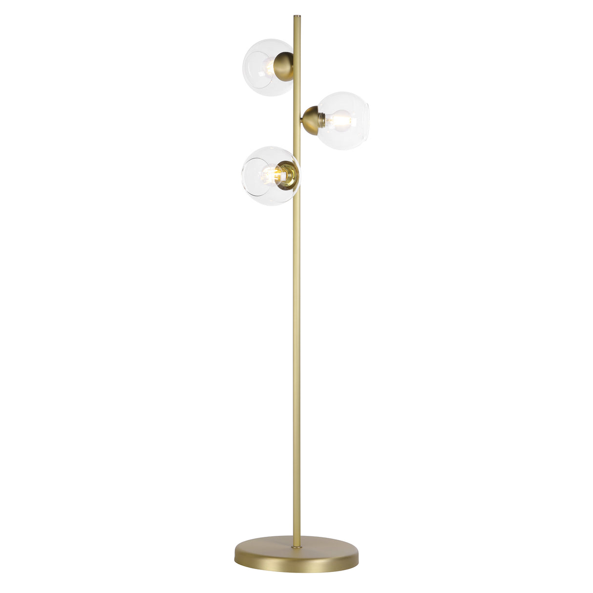 David Hunt Cosmos 3 Light Floor Lamp Brushed Brass