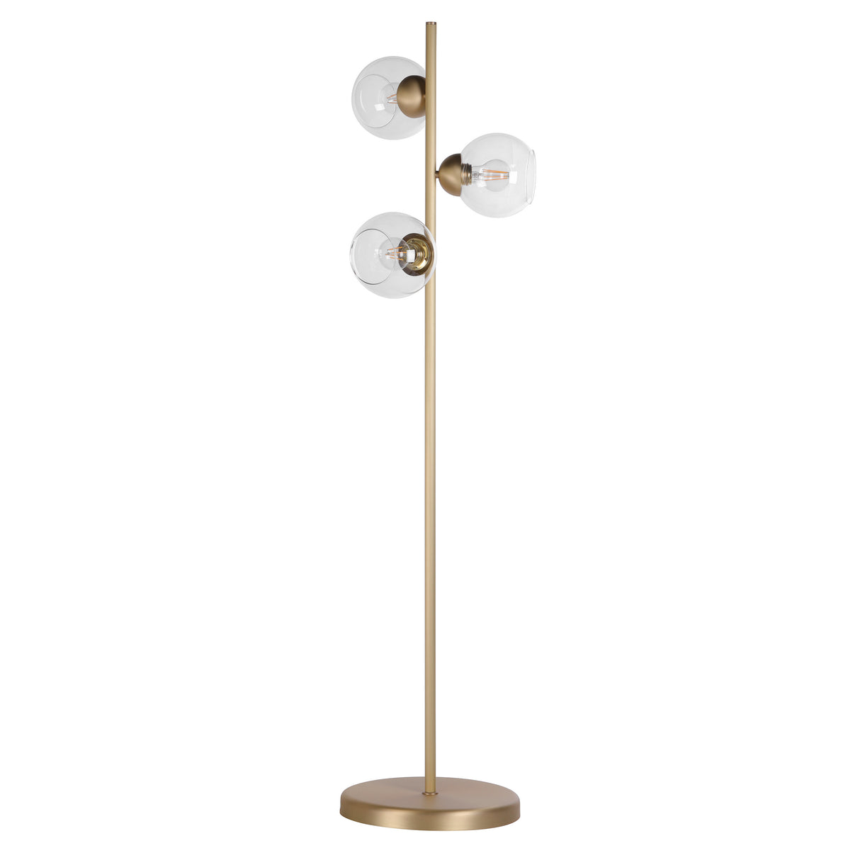 David Hunt Cosmos 3 Light Floor Lamp Brushed Brass