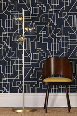 David Hunt Cosmos 3 Light Floor Lamp Brushed Brass