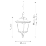Elstead Chapel 1 Light Chain Lantern