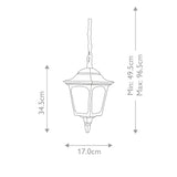 Elstead Chapel 1 Light Mini Chain Lantern