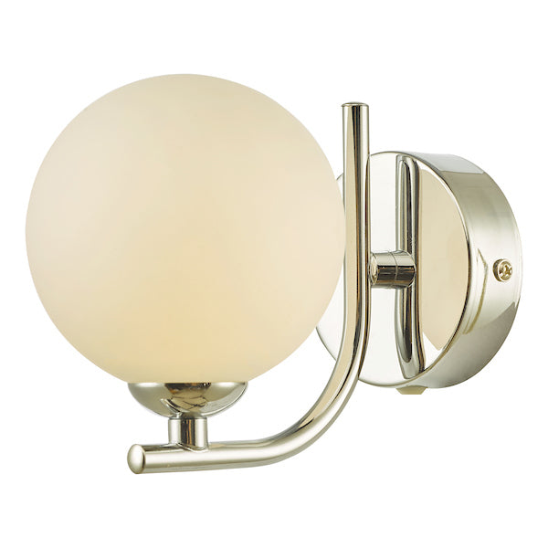 Dar Cradle Wall Light Polished Chrome Opal Glass –  from Amos Lighting + Home