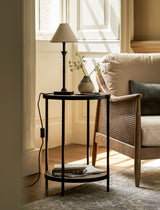 Garden Trading Chesterton Round Side Table Iron Black