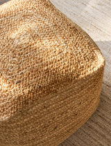 Garden Trading Cerney Square Foot Stool Jute, Natural