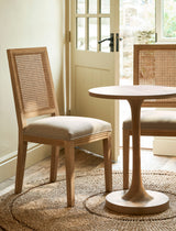 Garden Trading Cresswell Dining Chair Oak Wood, Natural, Set of 2