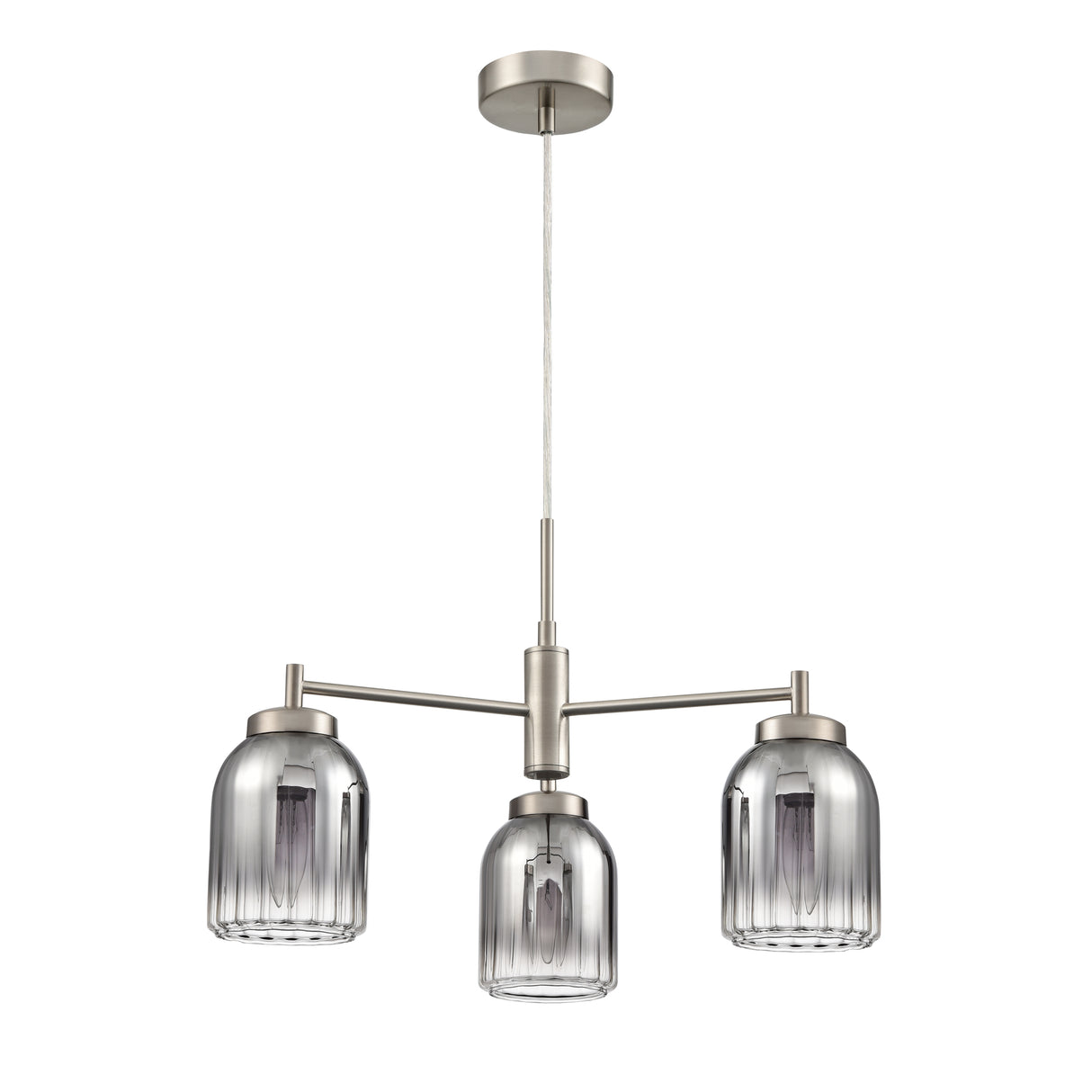 Franklite Caligo 3lt Fitting in Satin Nickel