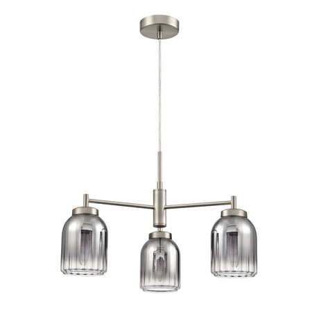 Franklite Caligo 3lt Fitting in Satin Nickel